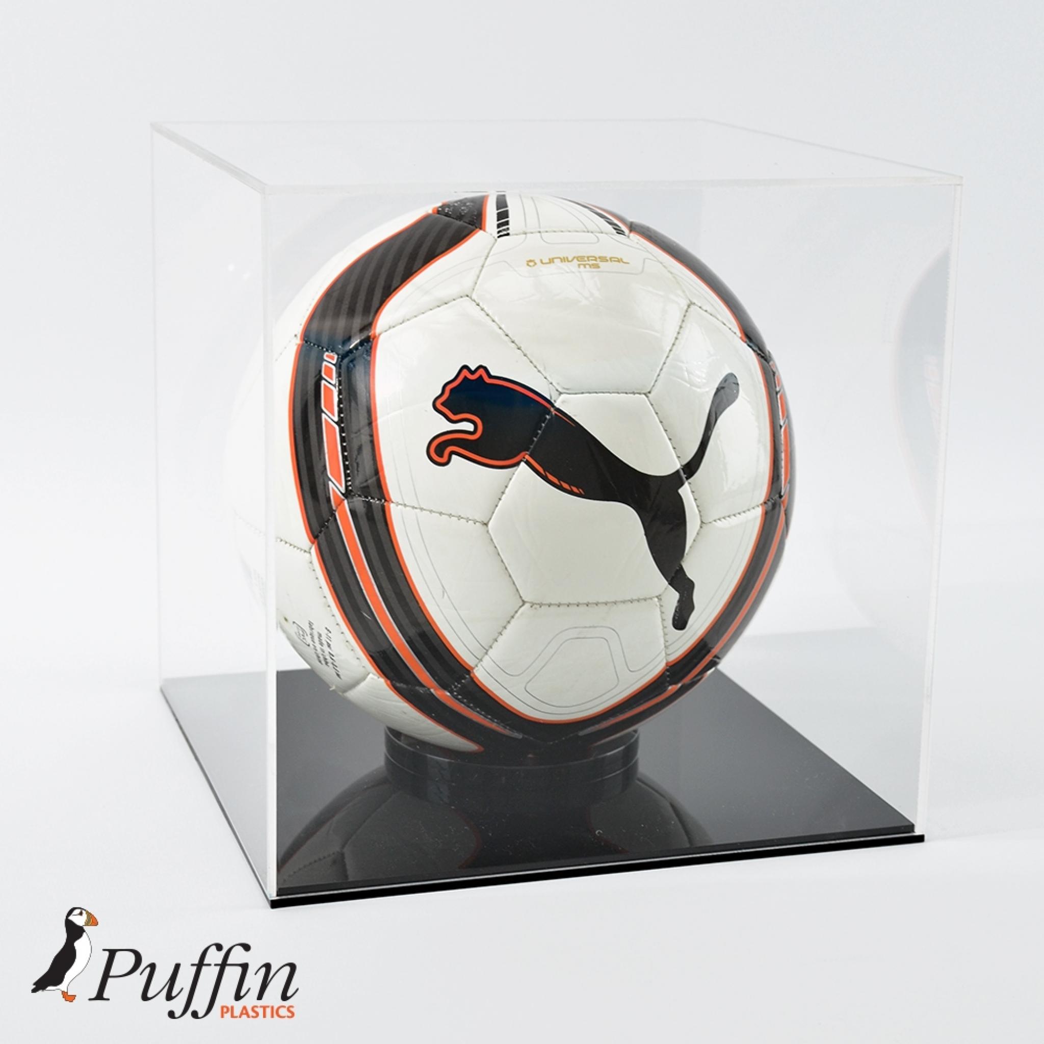 Perspex Acrylic Football Display Case Puffin Plastics