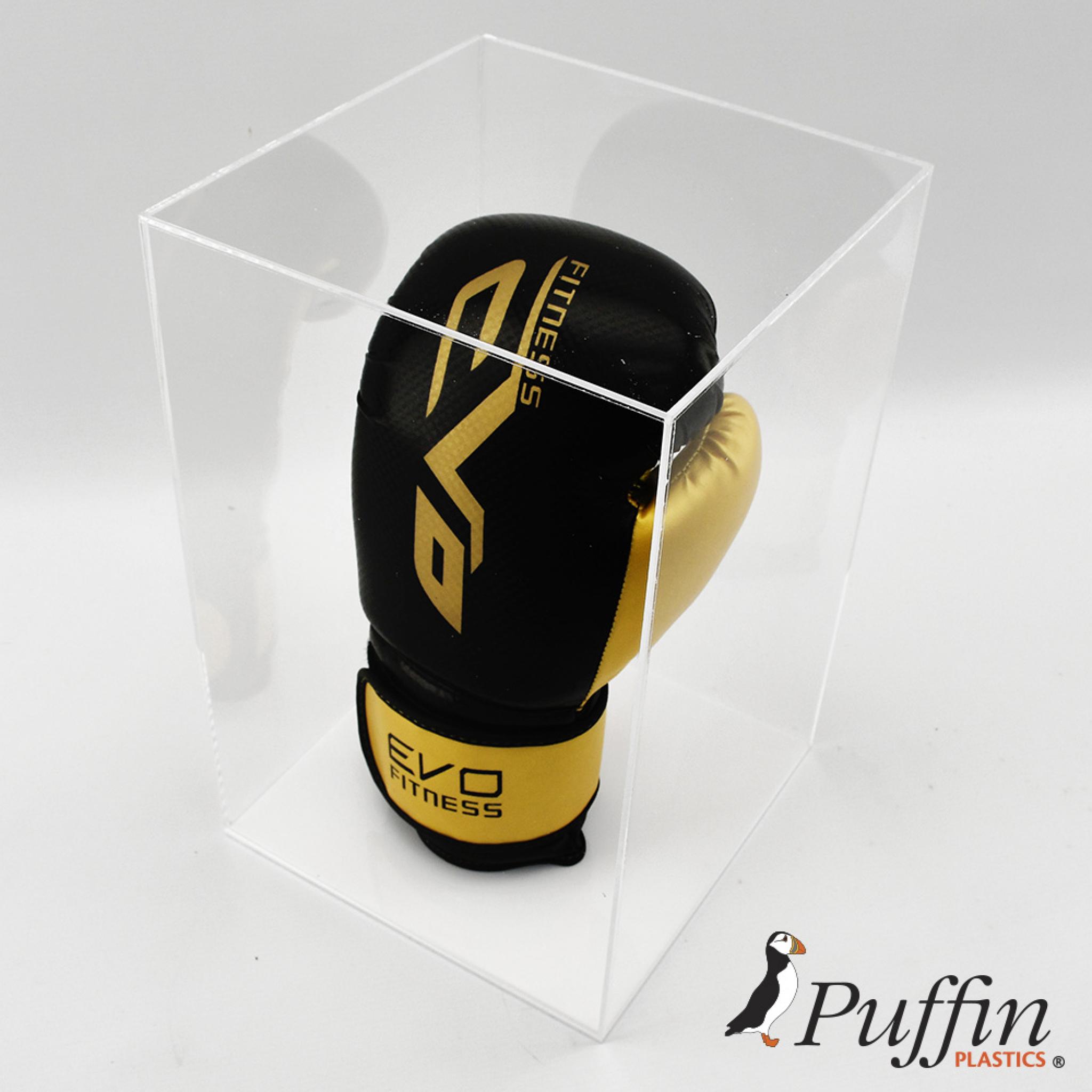 single boxing glove display case