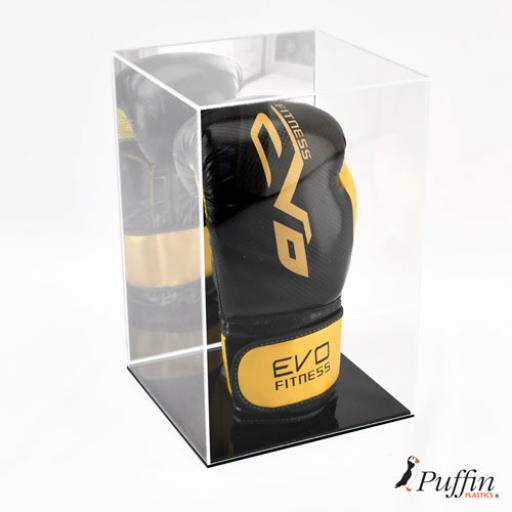 Boxing Glove Display Case - Single Portrait (With Mirror Backing)