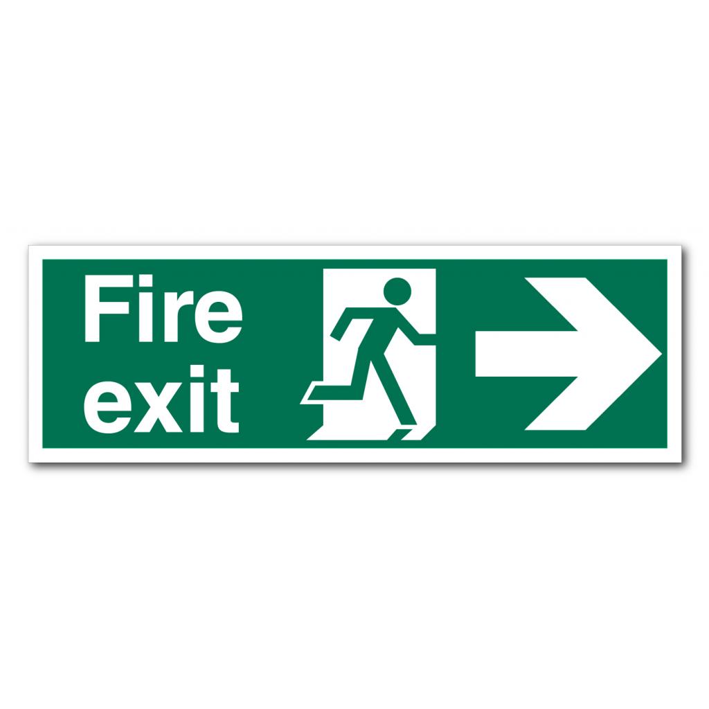 Safety Signs Safety Condition Signs Fire Exit Right Sign
