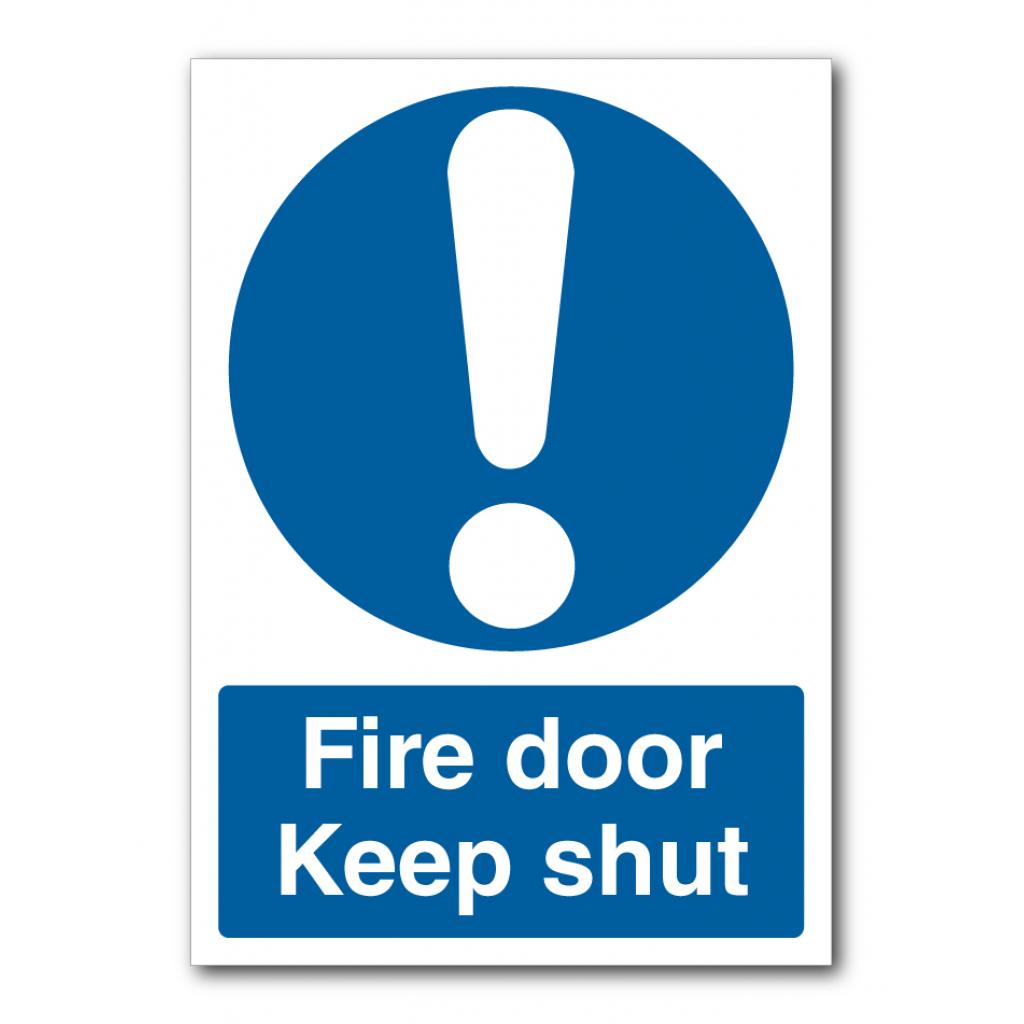 Safety Signs Mandatory Signs Fire Door Keep Shut Sign