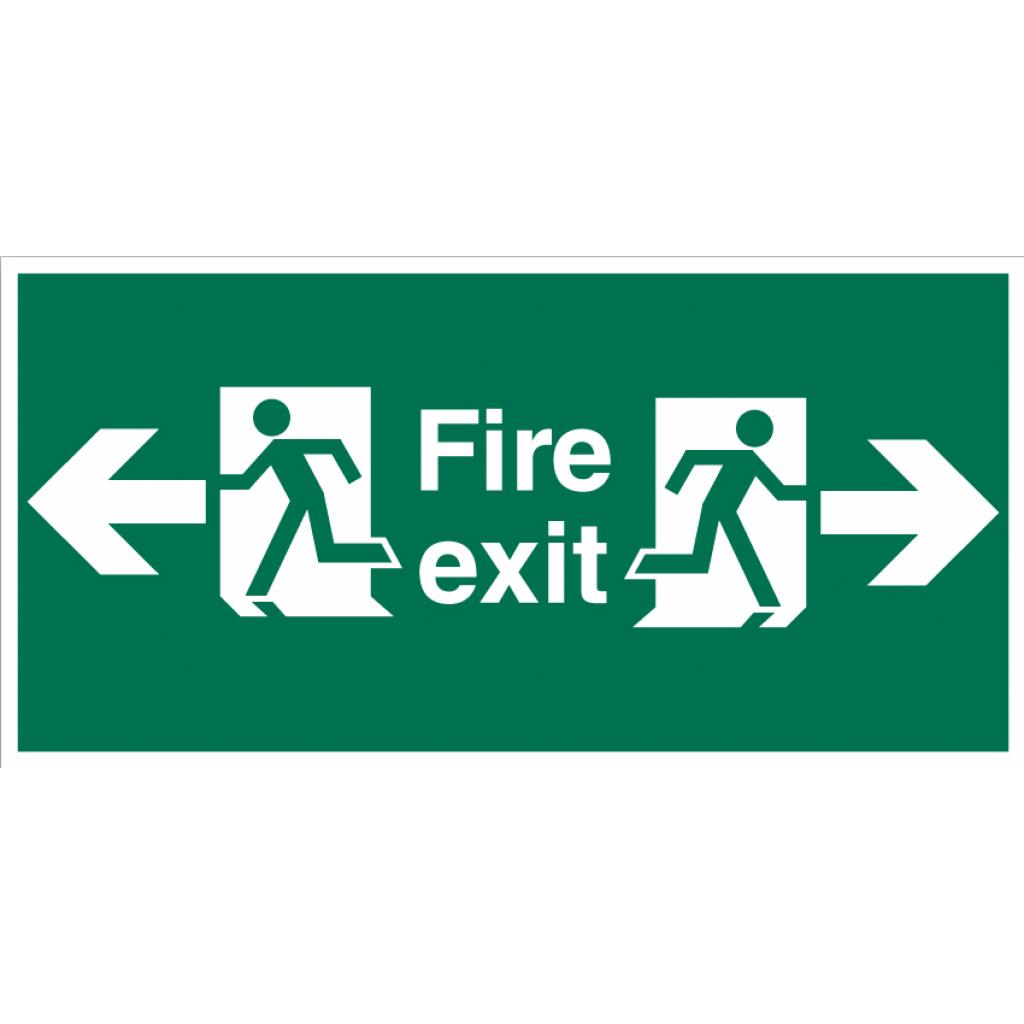 Safety Signs - Safety Condition Signs - Fire Exit Left And Right Sign