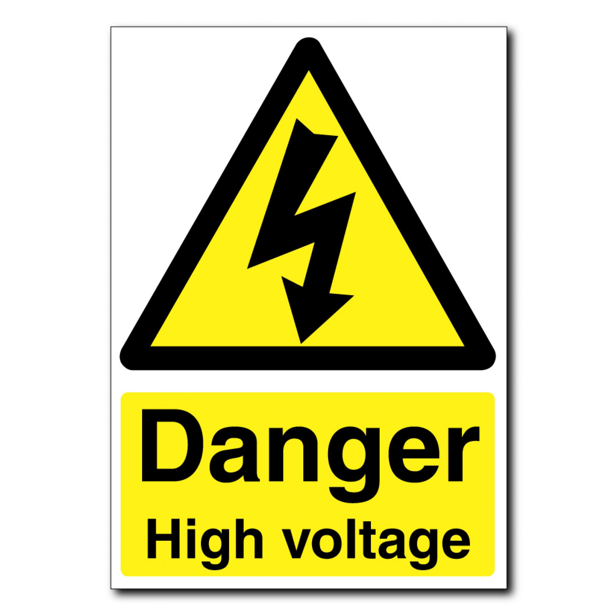 Safety Signs Danger High Voltage Sign