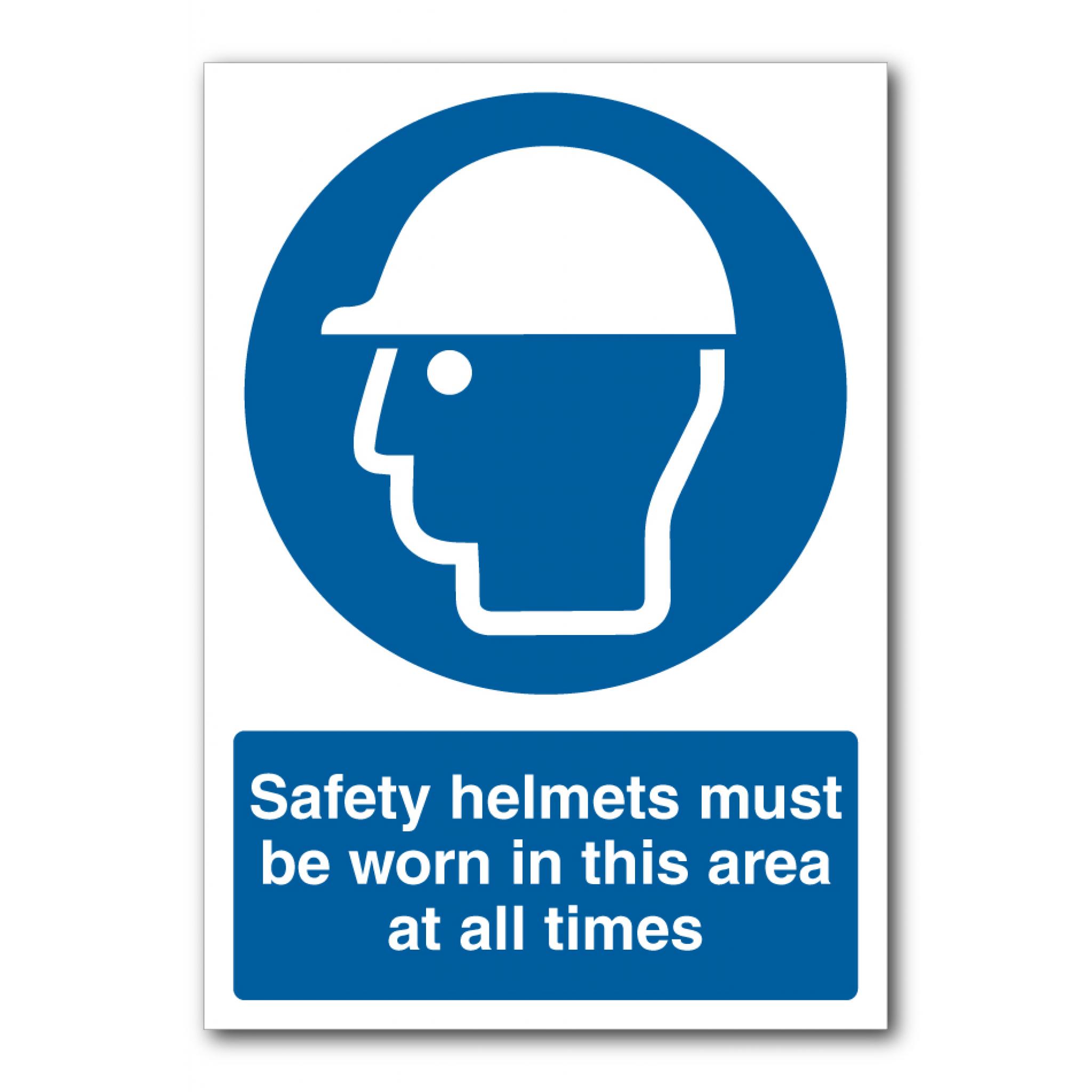 Safety Signs Mandatory Signs Safety Helmets Must Be Worn In This