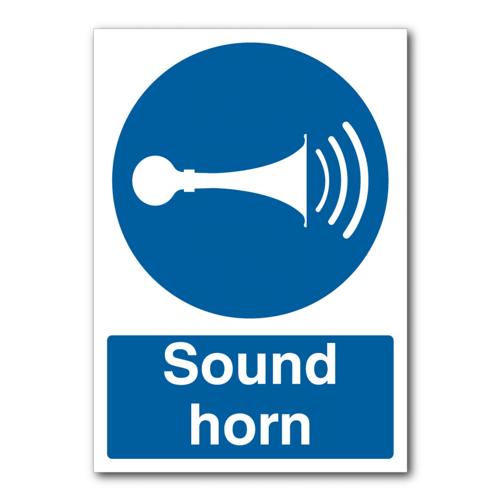 Safety Signs Mandatory Signs Sound Horn Sign