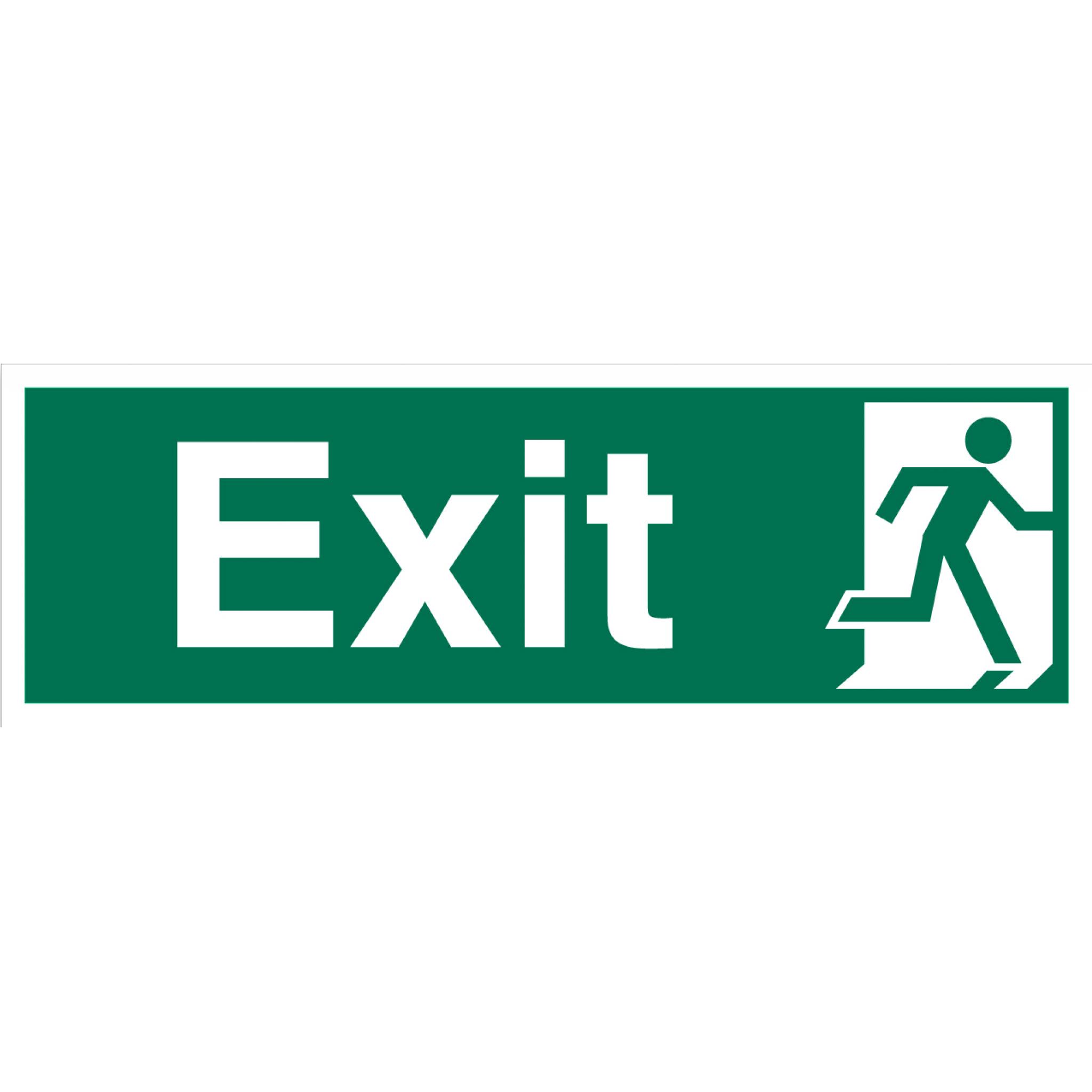 Safety Signs - Safety Condition Signs - Exit Right No Arrow Sign