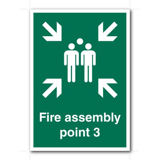Fire Assembly Point 3 Sign
