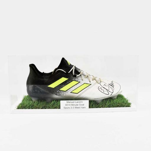 Football Boot Display Case Single - With Grass Effect Base