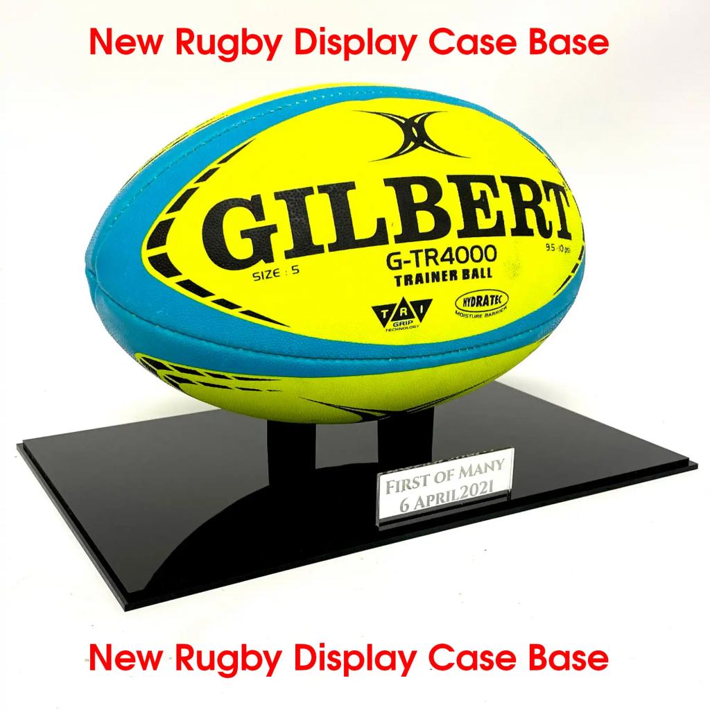Rugby Ball Display Case Puffin Plastics