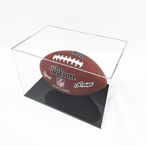American Football Display Case - With Mirror Backing