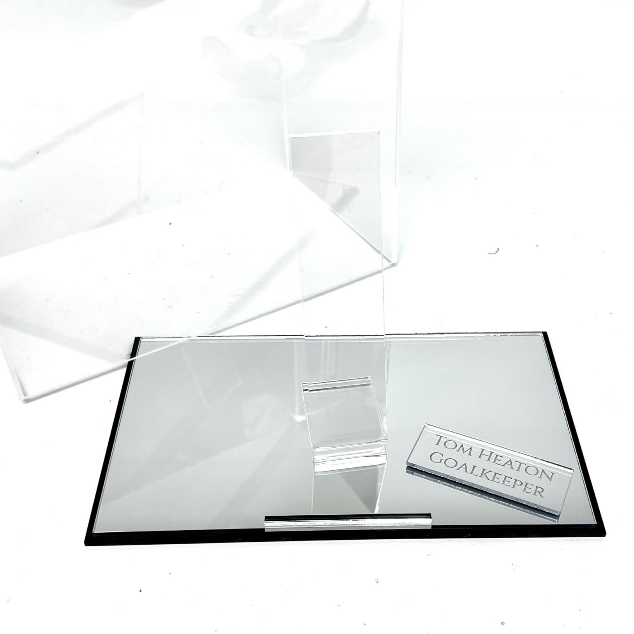 PERSPEX Goalkeeper Glove Display Case Puffin Plastics